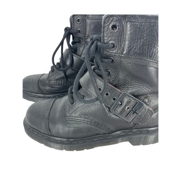 Dr. Martens Triumph Black Boots Womens 8 Mens 7 - Picture 4 of 13